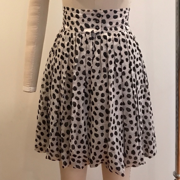 Yves Saint Laurent High Waisted Silk Skort - NWOT - Picture 2 of 12